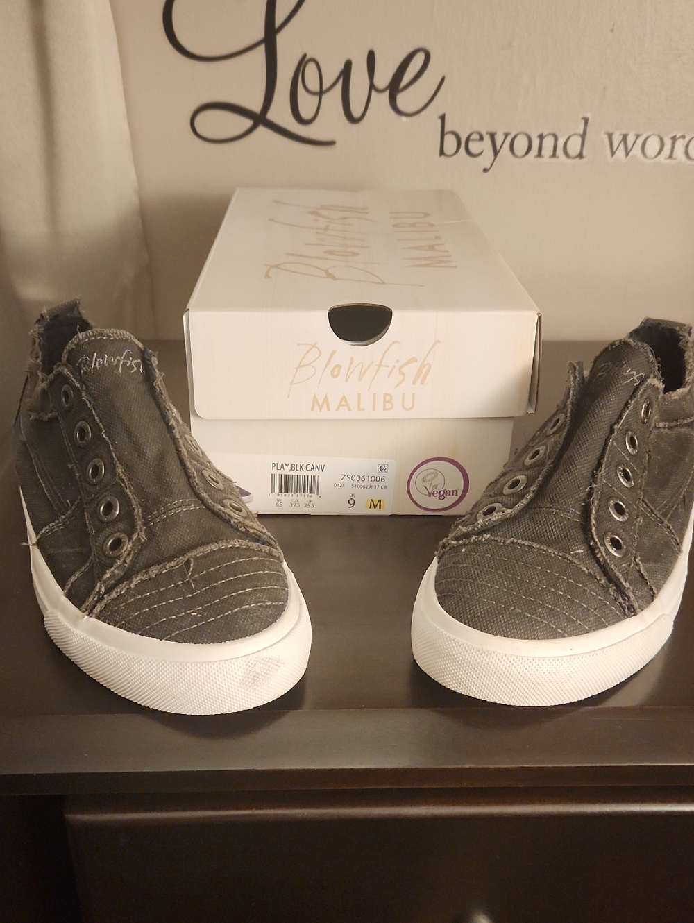 Blowfish Black Canvas Sneakers